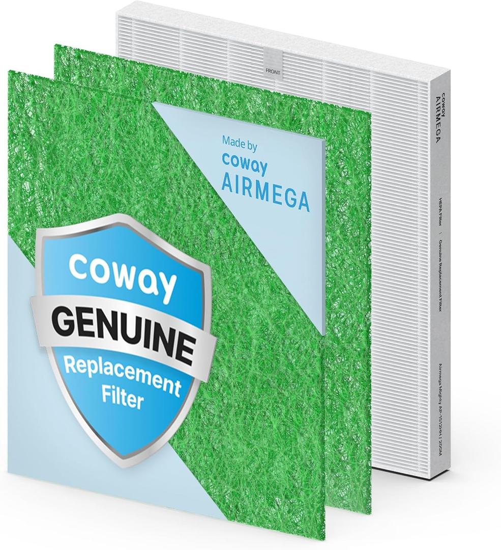 COWAY Airmega AP-1512HH & 200M Filter Replacement Set, HEPA Filter and Allergen Filter, AP-1512HH-FP Allergen