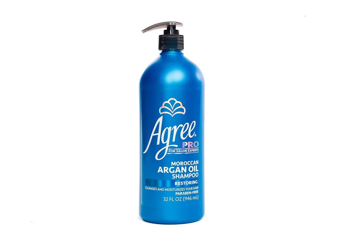 Agree Argan Oil Shampoo, Color Safe and Paraben Free, 32 oz((2 packs))