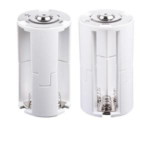 HYROOY 1Pcs 3 AA to D Battery Convertor Adapter 3 AA to Size Battery Holder Case Box Convert Switcher Accessories ABS