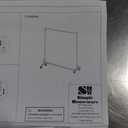 Simple Houseware Industrial Grade Z-Base Garment Rack, 500lb Load with 63 Inches Extra Long Bar, Gray