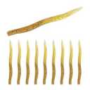 Pack Of 2 YOUHOT Worm Soft Plastic Bait for Wacky Rig Fishing Lure 10pcs, 5inch(Yellow)