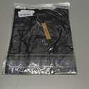 Womens Short Sleeve T Shirts Pleated Dressy Casual Crewneck Loose Fit Tee Trendy Summer Tops Blouses 2025 (Black)