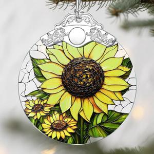 Sunflower Christmas Ornaments: Christmas Tree Ornaments, Holiday Decor for Flower Lover, Stocking Stuffers, Gift Ideas, Xmas Gifts & Gifts for Sunflower Plant Lover