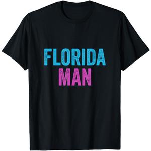 Vintage Florida Man Gift Funny 2021 Meme Florida T-Shirt Medium
