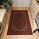 Ottomanson Persian Medallion 3x5 Area Rug for Entryway Non-Slip Kitchen Rug