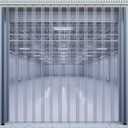 Juexica 36 x 84 Inch PVC Strip Door Curtain Kit, Heavy Duty Waterproof Clear Door Curtain for Walk-in Cooler, Freezer, Warehouse & Garage, Hurricane Shutters, Energy Saving and Easy Install(Clear)