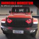 Front Grill with Grille For Jeep Wrangler JL JLU 2018, 2019, 2020, 2021, 2022 & Gladiator JT (Matte Black Fury)