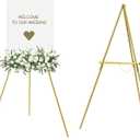MEEDEN Wood Easel Stand for Display: Wooden Display Tripod Stand for Posters Pictures Paintings - Wedding Decor Holder for Welcome Sign, 29 Inches X 26 Inches X 29 Inches 