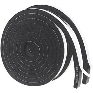 Storystore Weather Stripping Door Seal Strip, 1In x 3/4In x 33FT Self Adhesive Foam Tape for Door Window Insulation Soundproofing Weatherstrip, High Density Foam Seal for Doors Windows Furniture