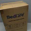 BEDLORE California King Mattress Topper, Thick Pillow Top Pad for Back Pain Relief, Cooling Soft Mattress Cover with Deep Pockets 6-18 inch (Gray)