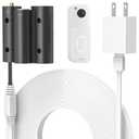 Delilyn Power Cable with Adapter for Blink Video Doorbell-2nd Gen (2025 Release), Doorbell Transformer with 16.4ft/5m Weatherproof Charging Cord for Blink Video Doorbell, Replace Battery-White, Without a Video Doorbell