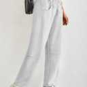 Trendy Queen Barrel Sweatpants Womens Wide Leg Pants Baggy Palazzo Lounge Comfy Flowy Pants Teen Girls Fall Clothes Outfits (M)