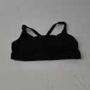 RUNNING GIRL Sports Bra for Women High Support, Molded Cup High Impact Sports Bras with Sewn in Pads Strappy Running Bra, M, Black