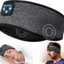 Sleep Headphones Bluetooth Headband,Sleeping Headphones Sports Headband, Long Time Play Sleeping Headsets with Built in Speakers Perfect for Workout,Running,Yoga (DeepGray)