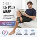 Ankle Compression Sleeve for Achilles Tendonitis Relief, Ankle Ice Pack Wrap, Foot Brace Sprained Ankle Support for Women and Men, Freeze Cold Packs for Plantar Fasciitis
