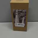 Juegoal Christmas Tree Table Decorations Set of 2, 9.5" White Glittered Xmas Pine Trees, Winter Snow Ornaments Tabletop Resin Trees Dinner Holiday Party Supplies Winter Mantle Shelf Centerpieces Decor