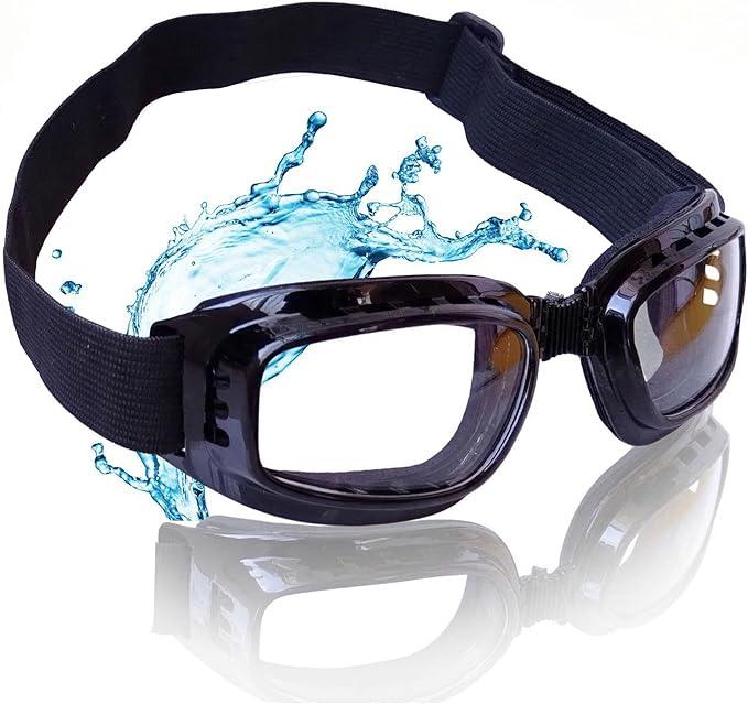 Moisture Chamber Goggles with Adjustable Hinge and 2 Pairs of Washable Cushions – 3D Contoured Eye Shield for Moisture Retention – Anti-Fog Vented Eye Mask for Computer Work, Reading, & Sleep