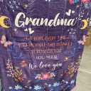 Cozy Grandma Flannel Blanket Contemporary Style All-Season Multipurpose Knitted Throw with Character Theme Machine Washable 200-250gsm Perfect Gift for Grandmother, 50" x 60"
