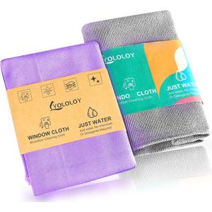 Norwx - Basic Package - Microfiber - Window & Enviro Cloth. Just water - without leaving streaks. For Household Enviro Dusting Cleaning Homes, Cars, Bars, Office Window Cloth makes cleaning a breeze.