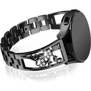 JOYOZY 20mm Watch Bands Compatible with Galaxy Watch 6/5/7/FE 40mm 44mm/Watch 4 40mm 44mm/Watch 6 Classic 43mm 47mm/Classic4 42mm 46mm/Watch 5 pro 45mm/Active2 Watch Bands,Stainless Steel Bracelets