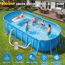 800 Gallon Pool Pump and Filter Above Ground, Swimming Pool Filter Cartridge Pump, Electric Pool Water Pump Filter for Pools Sand Cleaning Tool, 800 GPH Pool Filter Pumps for Above Ground