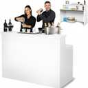 GoBar Elite Heavy-Duty Portable Bar Table - White or Black