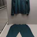 Ekouaer Pajamas Set for Women Soft Comfy Pjs Sets Long Sleeve Sleepwear Loungewear L (Dark Green)