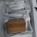 Justore Heavy-Duty Paint Drying Rack for Cabinet Doors and Full-Size Doors, 50 Shelves Cabinet Door Drying Rack for Art Studios & Classroom, Space Saving Design with 4 Casters, 25 LBS/Level