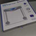 Etekcity Digital Body Weight Bathroom Scale, Large Blue LCD Backlight Display, High Precision Measurements,6mm Tempered Glass, 400 Pounds (Blinding Silver)