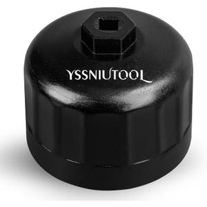 86.6mm 16 Flutes Oil Filter Wrench for Volvo and BMW With 86mm 16 Flutes Cartridge Style Oil Filter Housing Caps, Oil Filter Removal Tool For Changing Oil (black)