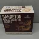 Superbaking 2 pcs Banneton Bread Proofing Basket, 9" Splinter-Free Round Rattan Bread Basket with Liners, Sourdough Starter Kit, Sourdough Bread Baking Supplies & Sourdough Kit, Bread Making Tools