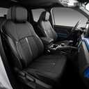 Custom 4Runner Seat Covers for 2025-2027 Toyota 4Runner 5-Seater, Black | Waterproof Faux Leather Full Set, Full Coverage Design, Fits SR5/TRD Off-Road/Sport/Limited/Trailhunter, Airbag compatible