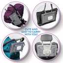 Kopi Baby Portable Diaper Changing Pad - Baby Diaper Changer Travel Bag with Wipes Pocket, Smart Design Portable Changing Mat, Infant Travel Station Kit, Gift for Newborn Girl & Boy - Grey, Classic
