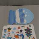 Tinlade 24 Sets Winter Sticker Craft Kits with Crystal Ball Scene Make Your Own Winter Scene with Cute Polar Bear Penguin Snowman Stickers for Classroom DIY Christmas Holiday Party Activities Supplies