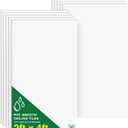 Smooth Drop Ceiling Tiles 2ft x 4ft for T-Bar Ceiling Systems – PVC Ceiling Tiles with No Sag, Waterproof & Fire-Rated – Easy Drop-in Replacement, White, 10-Pack (Covers 80 Sq. Ft)