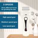 Electric Callus Remover for feet - FSA Eligible - Portable Rechargeable Electric Foot Files with 3 Heads - Pedicure Kit for Dry Dead Hard Cracked Skin (1 Count (Pack of 1))