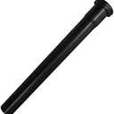 Westbrass A421-62 1-1/4" x 12" Slip Joint Extension Tube, Matte Black, Pack of 2