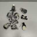 WOTOR  Bottle Stoppers Stainless Steel with Food Grade Silicone, Leak Proof Keep Fresh Reusable Saver, Cork Suitable (12 Pack Black