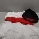 9 Pcs Snowman Costume Kit Christmas Costume Kit Snowman Skirt Hat Carrot Nose Scarf Gloves (Kid)