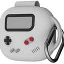 Cute Cover for Powerbeats Fit Case 2025, 3D Cartoon Funny Design | Shock Resistant | Full Protection Soft Silicone Case Compatible with Beats Powerbeats Fit Earbuds Accessories with Keychain, Grey