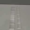 9.5 Large Acrylic Straw Holder for Cabinet Door - Reusable Tumbler Straw Organizer Storage, Small Kitchen Accessories Container, Ultra Sticky Cupboard Door Mounted (Transparent)