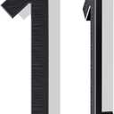 12 Inch Large House Numbers for Outside, Modern Black Metal Address Numbers with Floating Effect, Weatherproof Aluminum, Easy Screw Mount for Fence Wall Garage Gate (1)