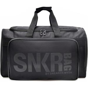 Sneaker Storage Bag Travel Duffel Bag with Shoe Compartment Waterproof Basketball Soccer Training Bag Multi-Function Sports Duffel Bags for Men and Women Travel Sports Fitness-Black
