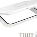 Marine Boat Hatch Deck Cover Lid,Marine Deck Access Hatch & Lid,Black Rectangle Boat Access Door for Bass/John/Fishing/Skiff/Sailboat/Yacht,Waterproof Cover Easy to Install