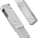 ORICO External SSD 1TB Read/Write Speeds up to 1050MB/s Dual-Port USB 3.2 Gen 2 USB C Portable External Hard Drive with 90 Click-Stop Rotating for iPad Laptop Phone,Match Your Device