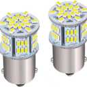 1156 LED Bulb White 1156 Bulb for Brake Light Bulbs Led Reverse Turn Signal Parking Tail Light Bulbs 12V-24V 6800K 54SMD Single Contact Super Bright Reverse Lights 1141 1003 7506 BA15S (White)