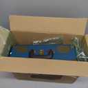 Vinyl Record Player 3-Speed Bluetooth Suitcase Portable Belt-Driven Record Player with Built-in Speakers RCA Line Out AUX in Headphone Jack Vintage Turntable Coral Blue