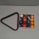 Upgrade Billiard Balls Set, 1.5 Inch Mini Size for 6 Feet Pool Table 1-1/2" Pool Balls Set American Style, Complete 16 Balls