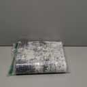 IOHOUZE Small Abstract Area Rug 2x3 Ft Entryway Rugs Washable Door Mat Indoor Entrance, Rubber Backed Throw Rugs, Printed Faux Wool Non Slip Floor Carpet for Foyer Front Door Sink, Black Grey