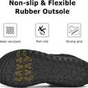 Mens Snow Boots Waterproof Warm Fur Lined Winter Boots Lightweight Slip Resistant Comfortable Ankle shoes Outdoor Walking (10)